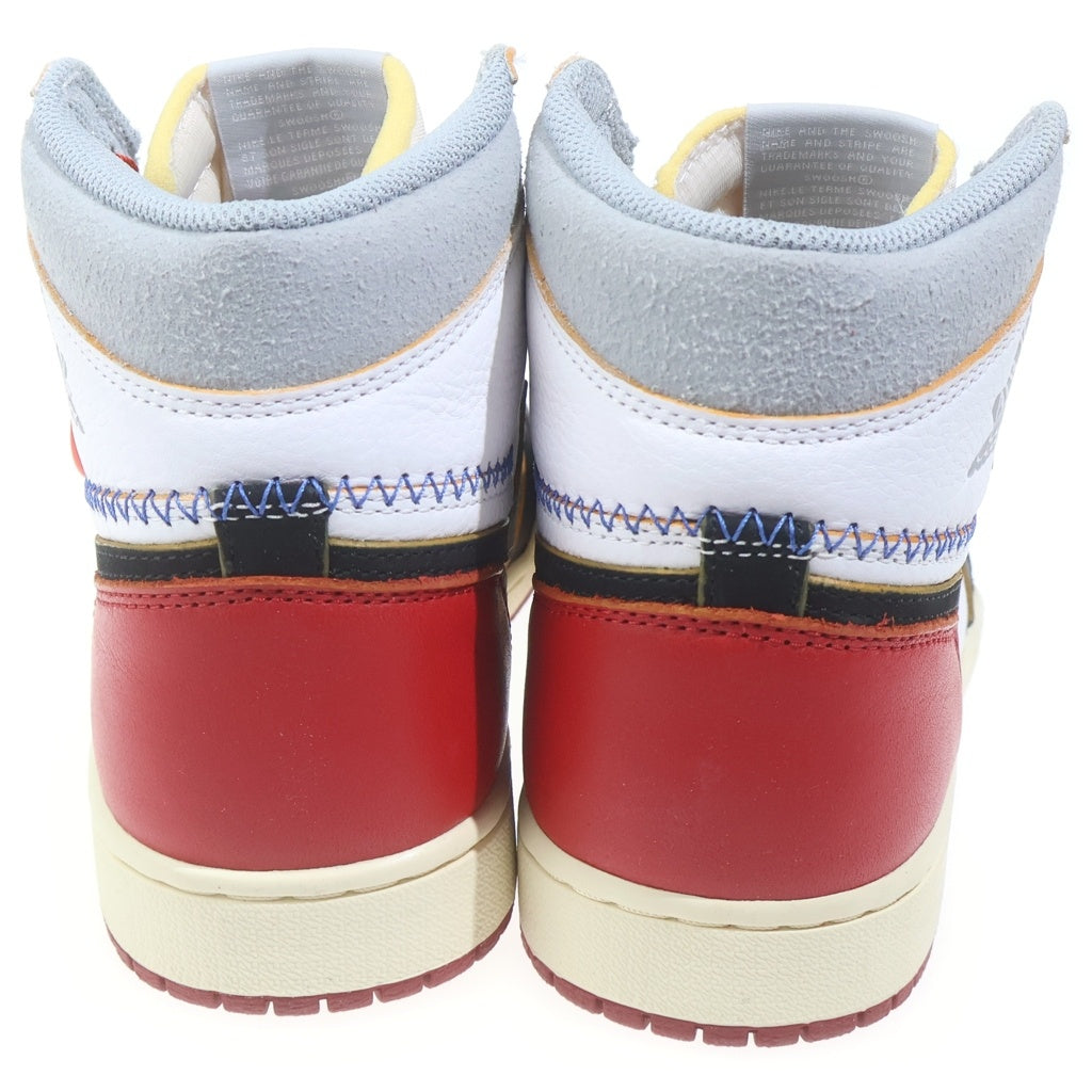 NIKE(ナイキ) ×UNION AIR JORDAN 1 RETRO HI NRG BV1300-106 ユニオン エアジョーダン1 ハイカットスニーカー US8.5/26.5cm レッド/ホワイト