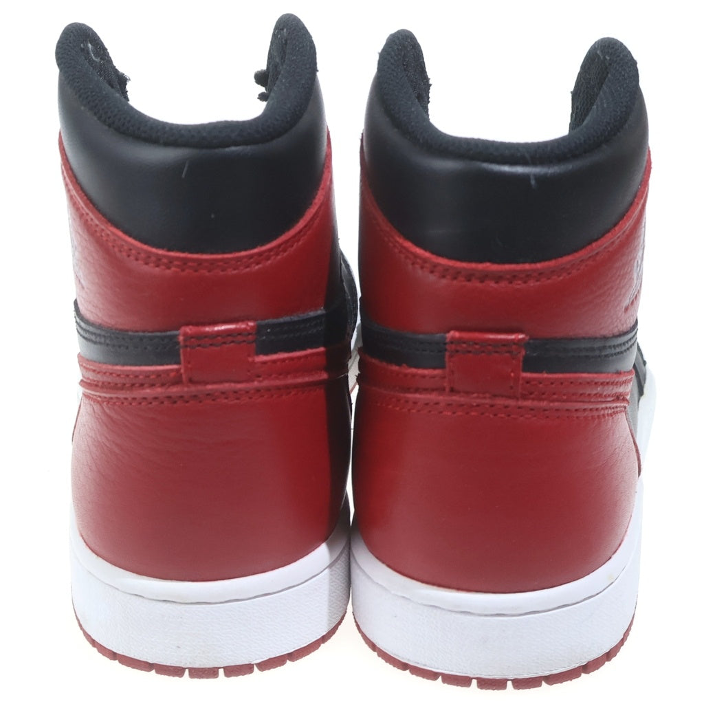 NIKE(ナイキ) 【2016年製】AIR JORDAN 1 RETRO HIGH OG BANNED BRED 555088-001 エアジョーダン1 ブレッド ハイカットスニーカー US8.5/26.5cm ブラック/レッド