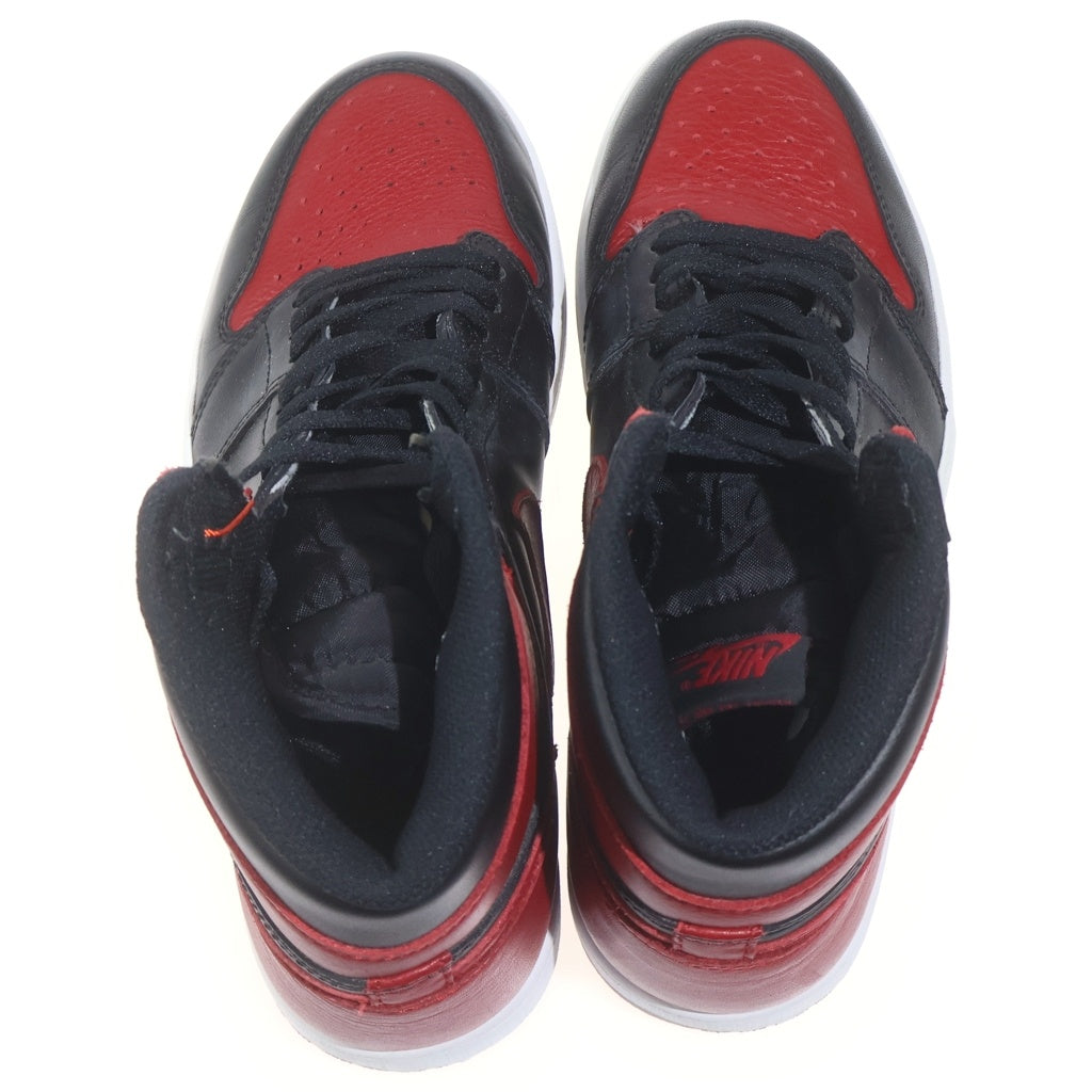 NIKE(ナイキ) 【2016年製】AIR JORDAN 1 RETRO HIGH OG BANNED BRED 555088-001 エアジョーダン1 ブレッド ハイカットスニーカー US8.5/26.5cm ブラック/レッド