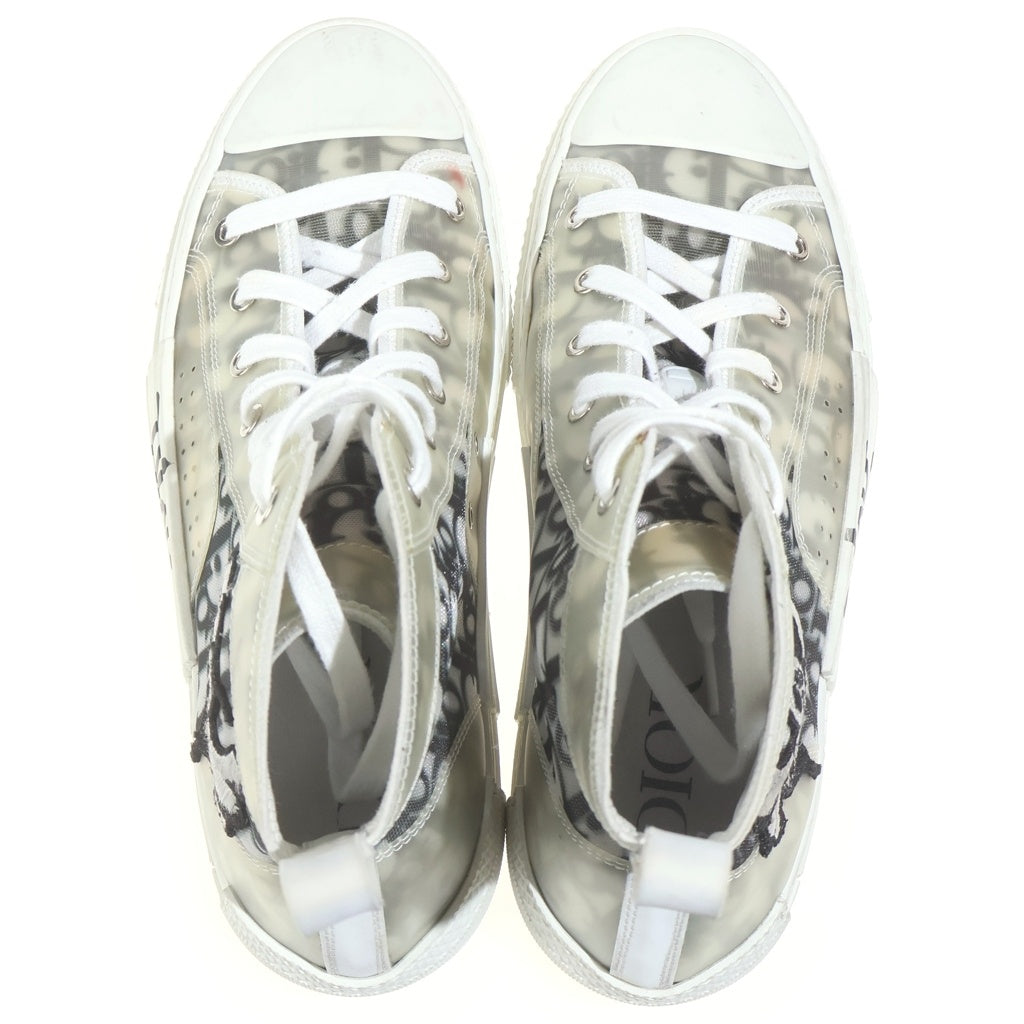Christian Dior(クリスチャンディオール) ×Shawn Stussy B23 High Top Sneaker Noir 3SH118YYO ショーンステューシー オブリーク柄 ハイカットスニーカー ノワール グレー/ホワイト