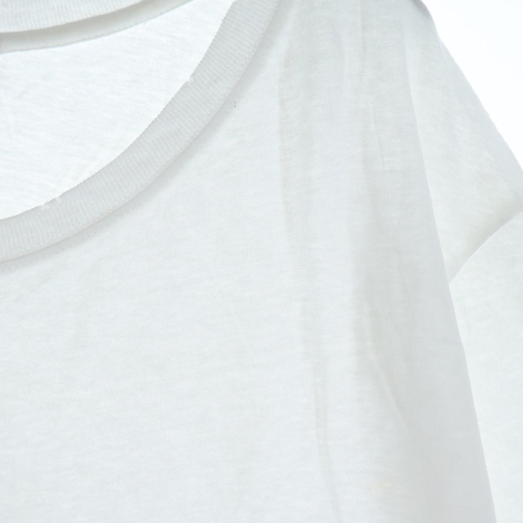 GUCCI(グッチ) フロントロゴプリント 半袖Tシャツ コットン 457095 ホワイト
