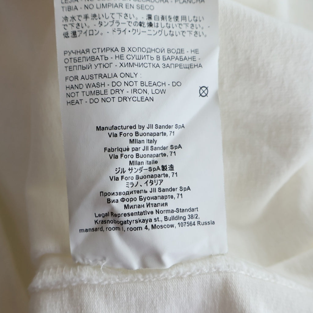 JIL SANDER(ジルサンダー) フロントロゴプリント 半袖Tシャツ コットン JSMP707020 ホワイト