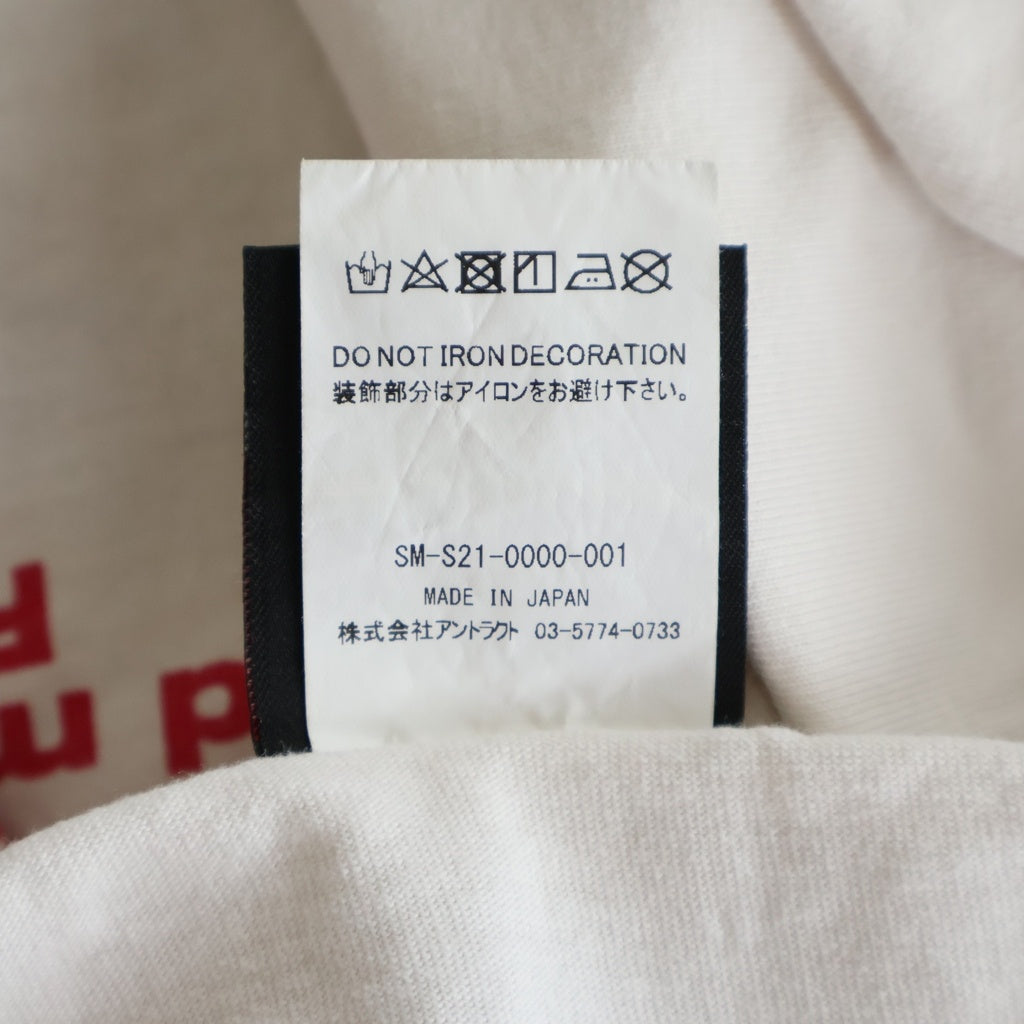 SAINT MICHAEL(セントマイケル) 21SS Door Tee ヴィンテージ加工 ドア 半袖Tシャツ SM-S21-0000-001 ホワイト
