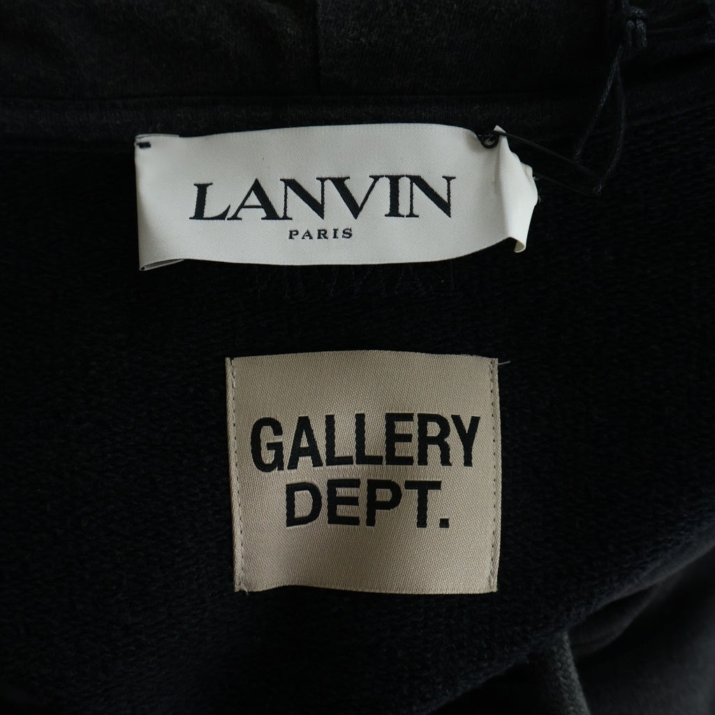 LANVIN(ランバン) 22SS x Gallery Dept. Graphic Print Hoodie ギャラリー デプト スウェットプルオーバーパーカー RM-TOG698-JR32-P22 ブラック