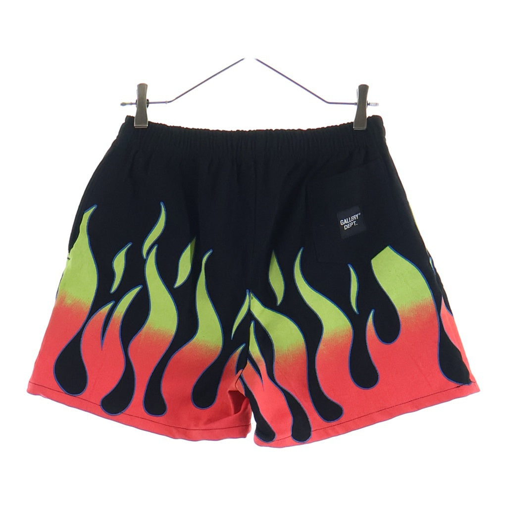 GALLERY DEPT.(ギャラリーデプト) Flame Shorts フレーム ショートパンツ ハーフパンツ ブラック