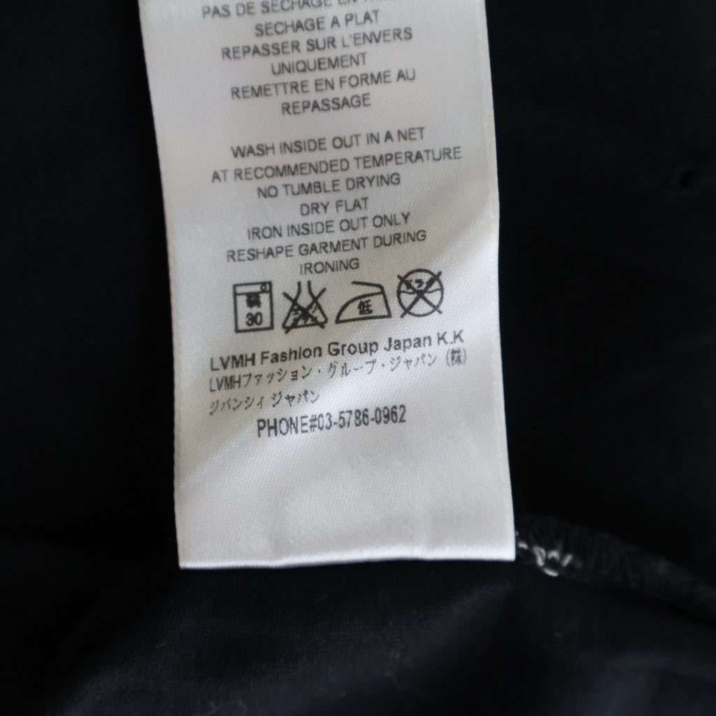 GIVENCHY(ジバンシィ) ダメージ加工 ロゴプリント 半袖Tシャツ 17A 7722 485 ブラック