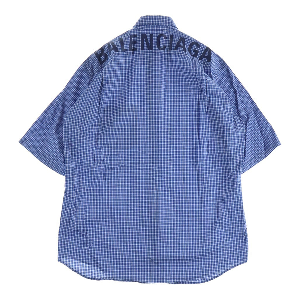 BALENCIAGA(バレンシアガ) 19SS バックロゴプリント ギンガムチェック 