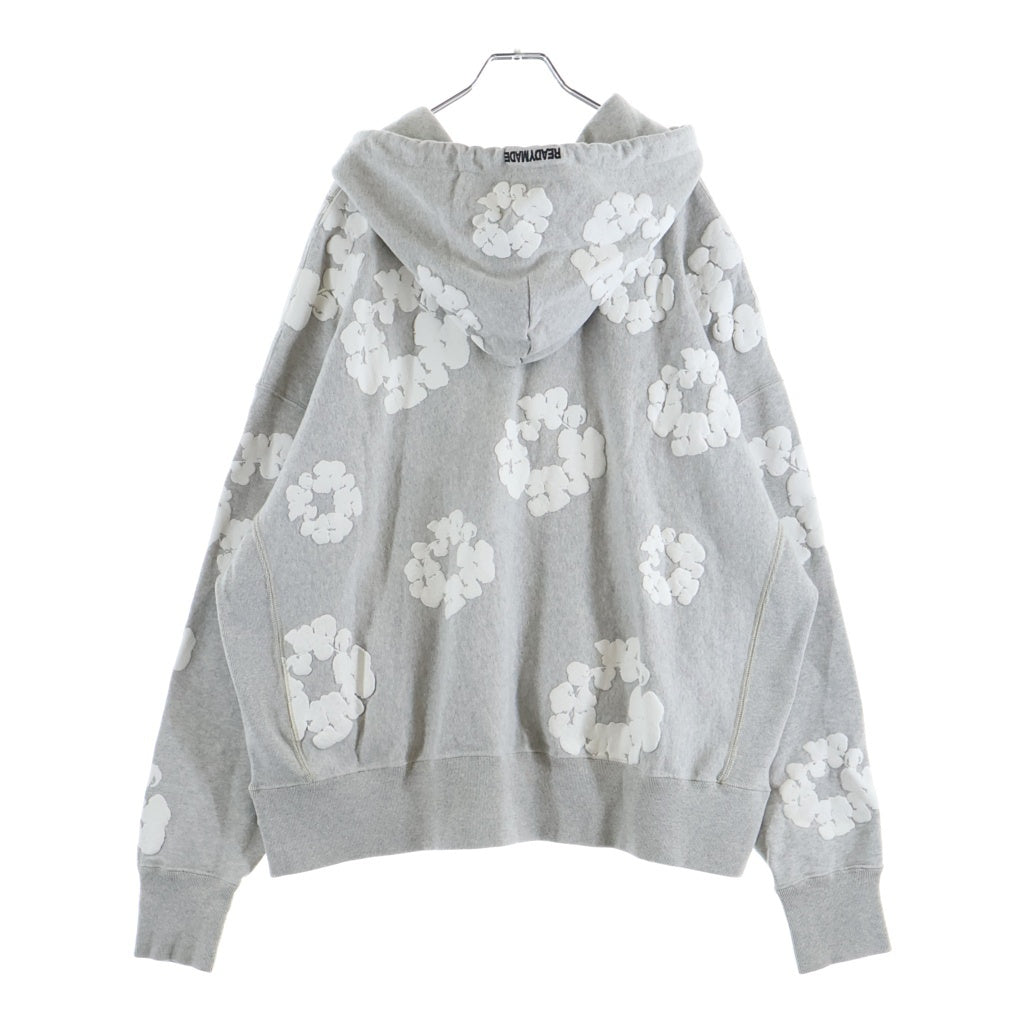 READY MADE(レディメイド) 22AW ×DENIM TEARS COTTON WREATH HOODIE デニムティアーズ スウェットプルオーバーパーカー RE-DT-GY-00-00-08 グレー