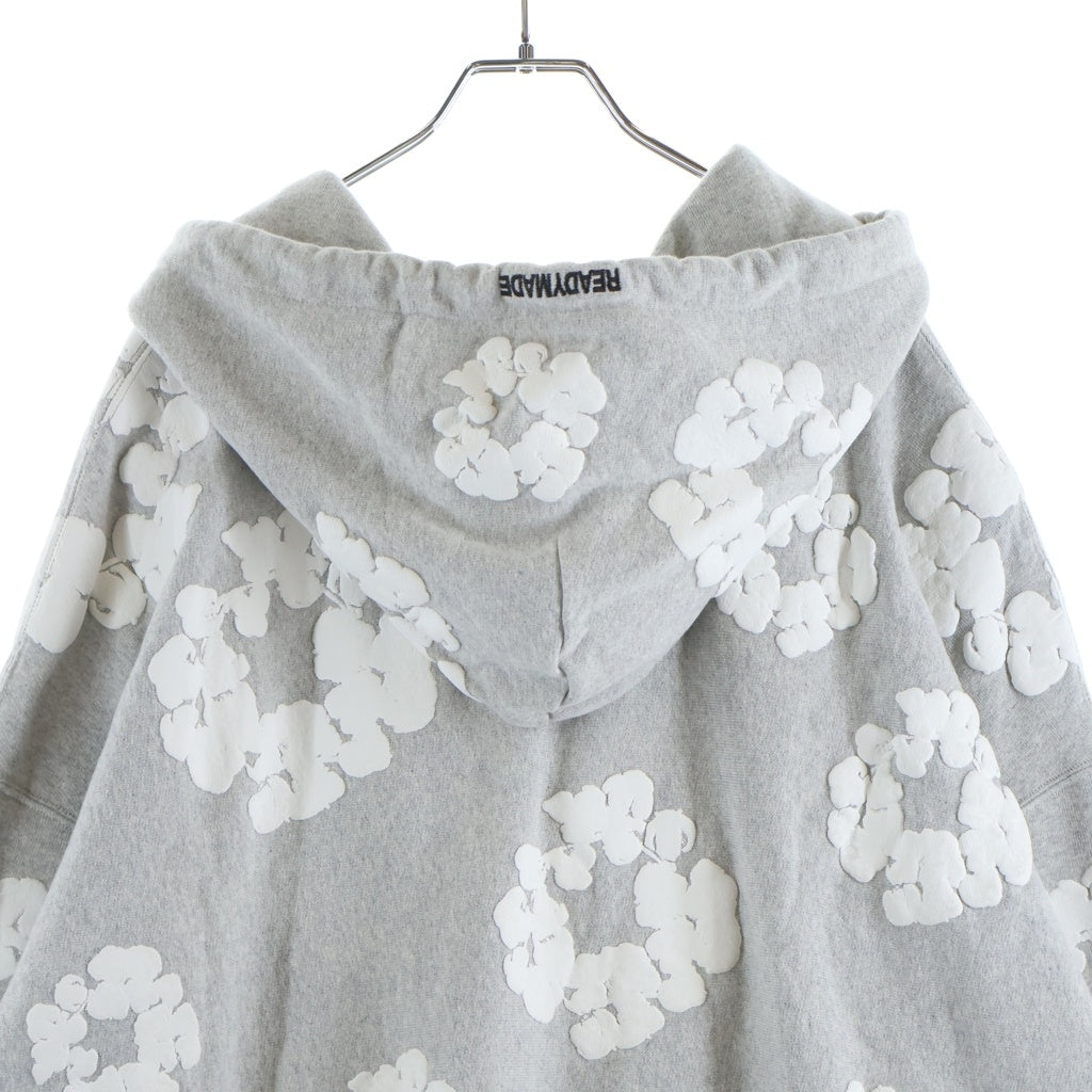 READY MADE(レディメイド) 22AW ×DENIM TEARS COTTON WREATH HOODIE デニムティアーズ スウェットプルオーバーパーカー RE-DT-GY-00-00-08 グレー