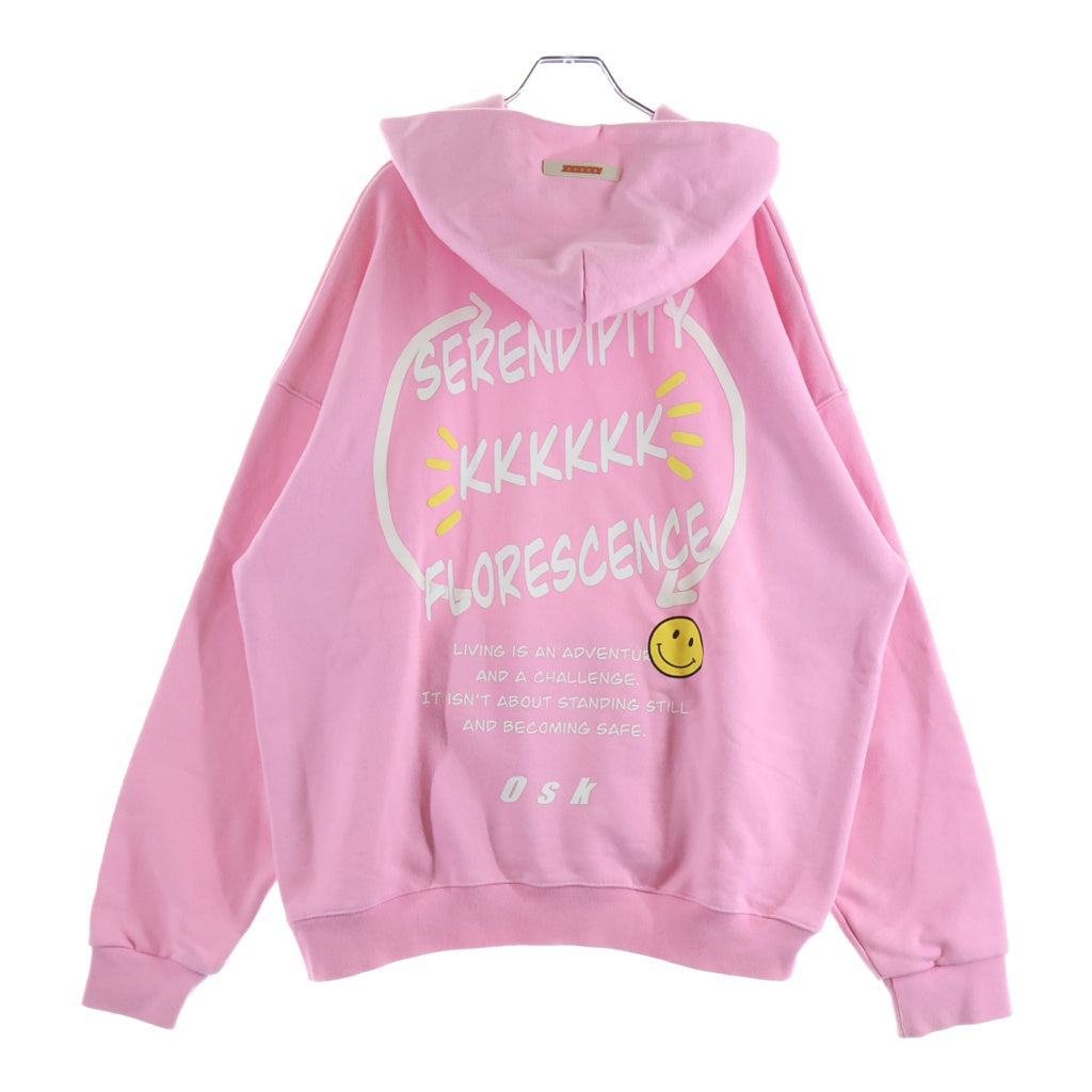 KKKKKK(ケーケーケーケーケーケー) Serendipity Florescence セレンディピティ フロレセンス スウェットプルオーバーパーカー ピンク