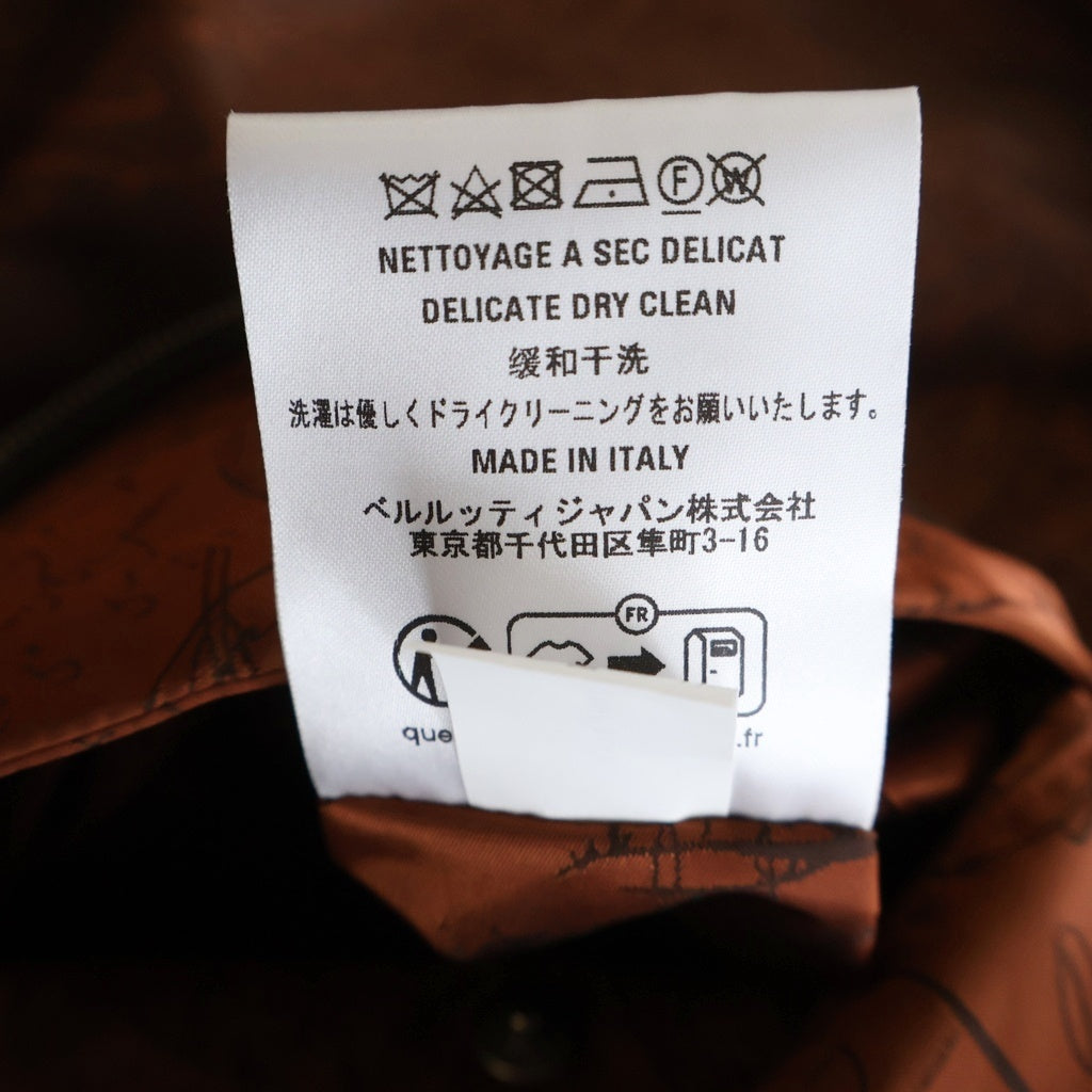 Berluti(ベルルッティ) B-Way スクリット ジップアップ フード付き ナイロンジャケット R27OBU100PAGV ブラウン