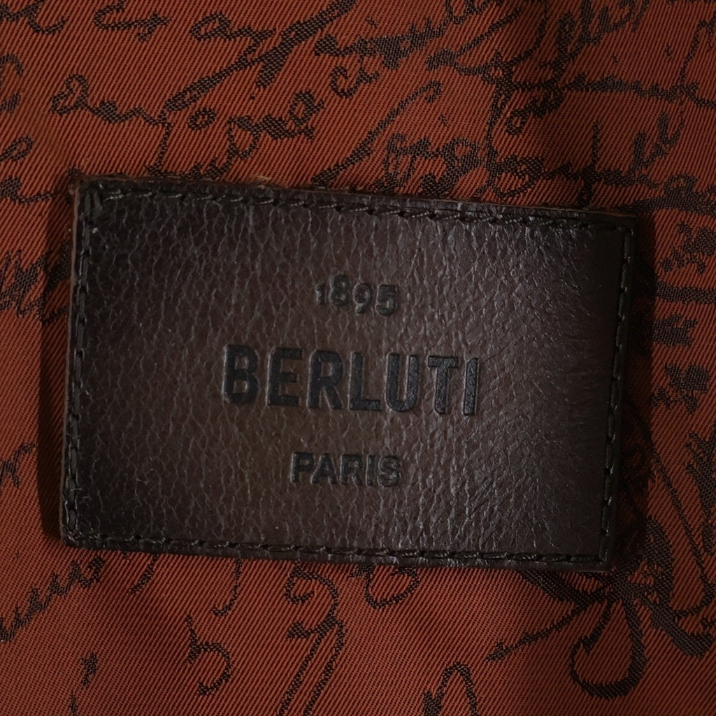 Berluti(ベルルッティ) B-Way スクリット ジップアップ フード付き ナイロンジャケット R27OBU100PAGV ブラウン