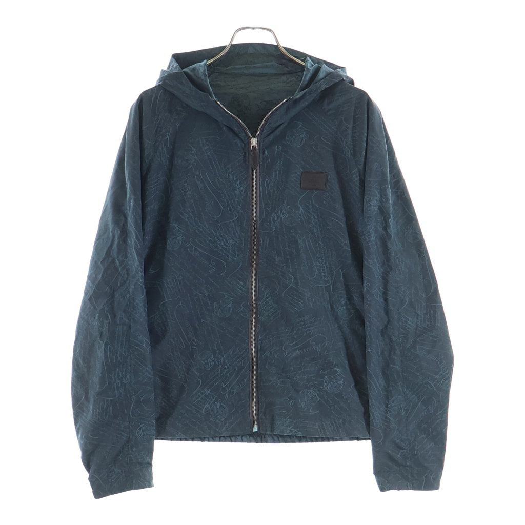 Berluti(ベルルッティ) B-Way スクリット ジップアップ フード付き ナイロンジャケット R26OBU100PAGB グリーン レディース
