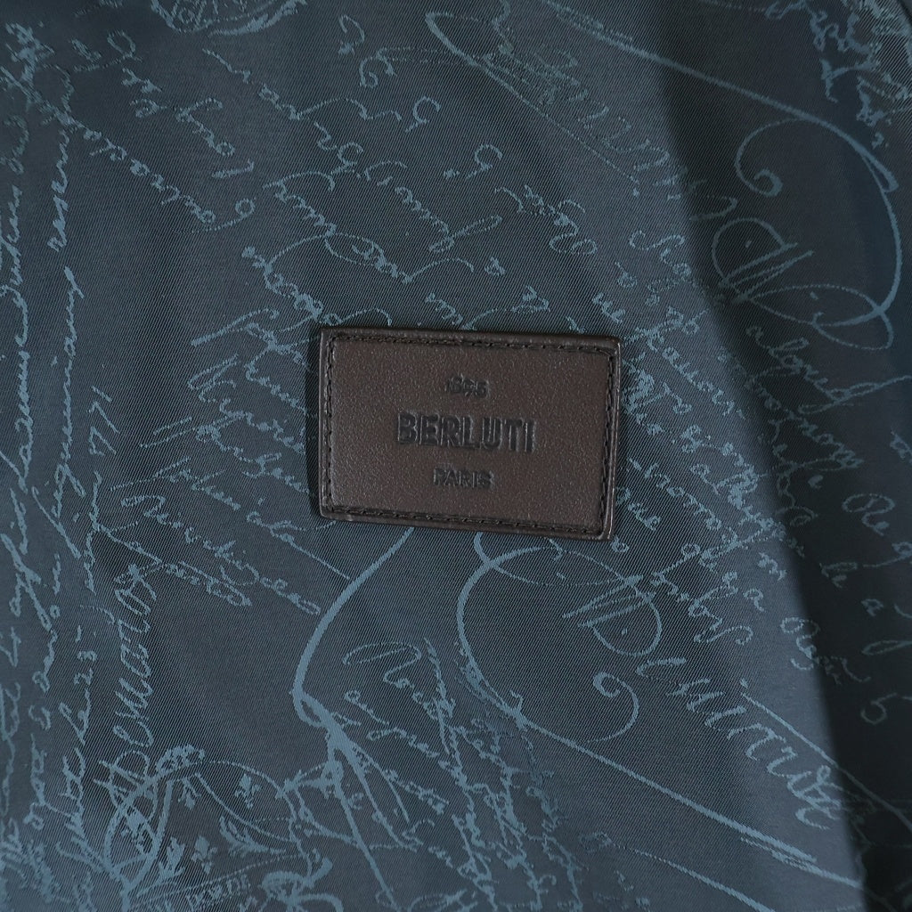 Berluti(ベルルッティ) B-Way スクリット ジップアップ フード付き ナイロンジャケット R26OBU100PAGB グリーン レディース