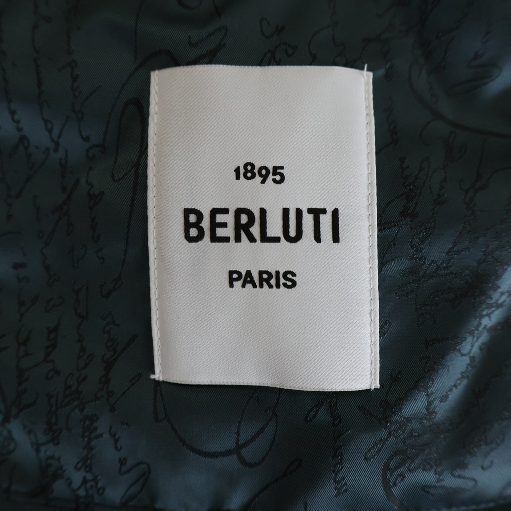 Berluti(ベルルッティ) B-Way スクリット ジップアップ フード付き ナイロンジャケット R26OBU100PAGB グリーン レディース