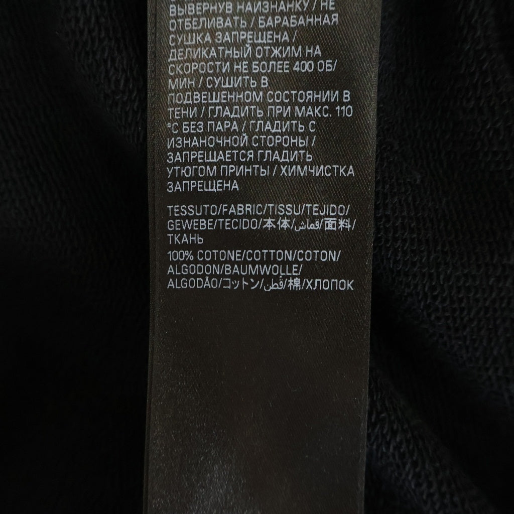 BALENCIAGA(バレンシアガ) 23AW パリス ムーン デストロイ加工 オーバーサイズ ポケット フーディープルオーバーパーカー ブラック 744462 TOVE3