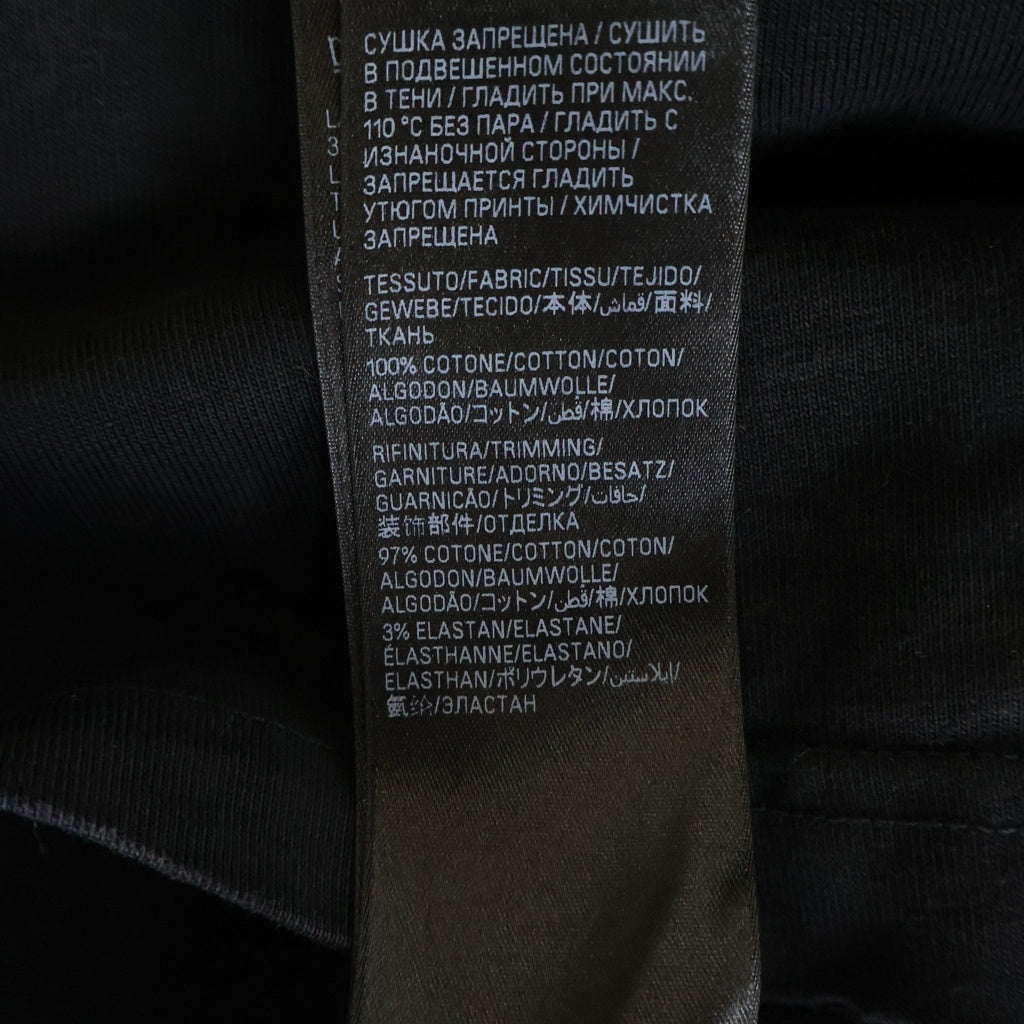 BALENCIAGA(バレンシアガ) 23SS PARIS MOON パリムーン ダメージ加工 半袖Tシャツ 739028 TOVE4 ブラック L