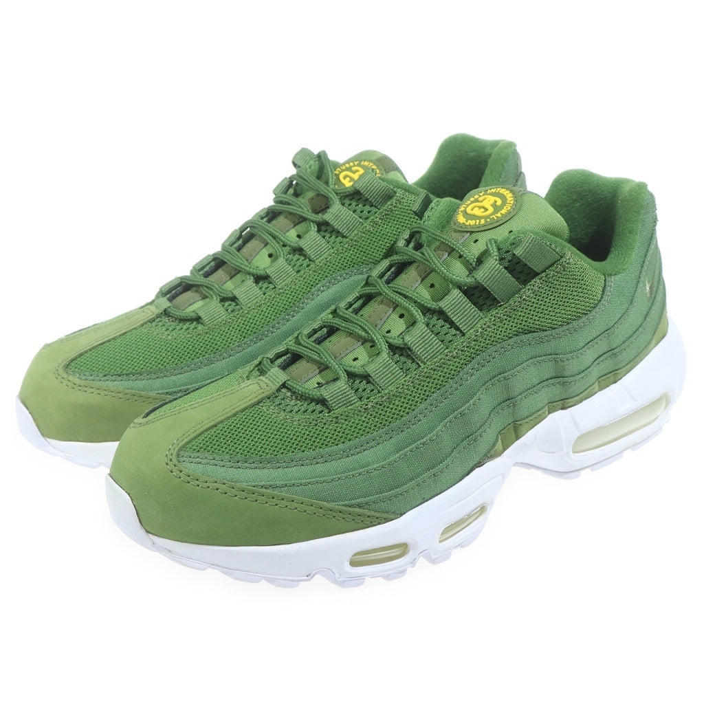 NIKE(ナイキ) 【2015年製】×STUSSY AIR MAX 95 OLIVE 834668-337 ステューシー エアマックス95 オリーブ ローカットスニーカー US8.5/26.5cm カーキ