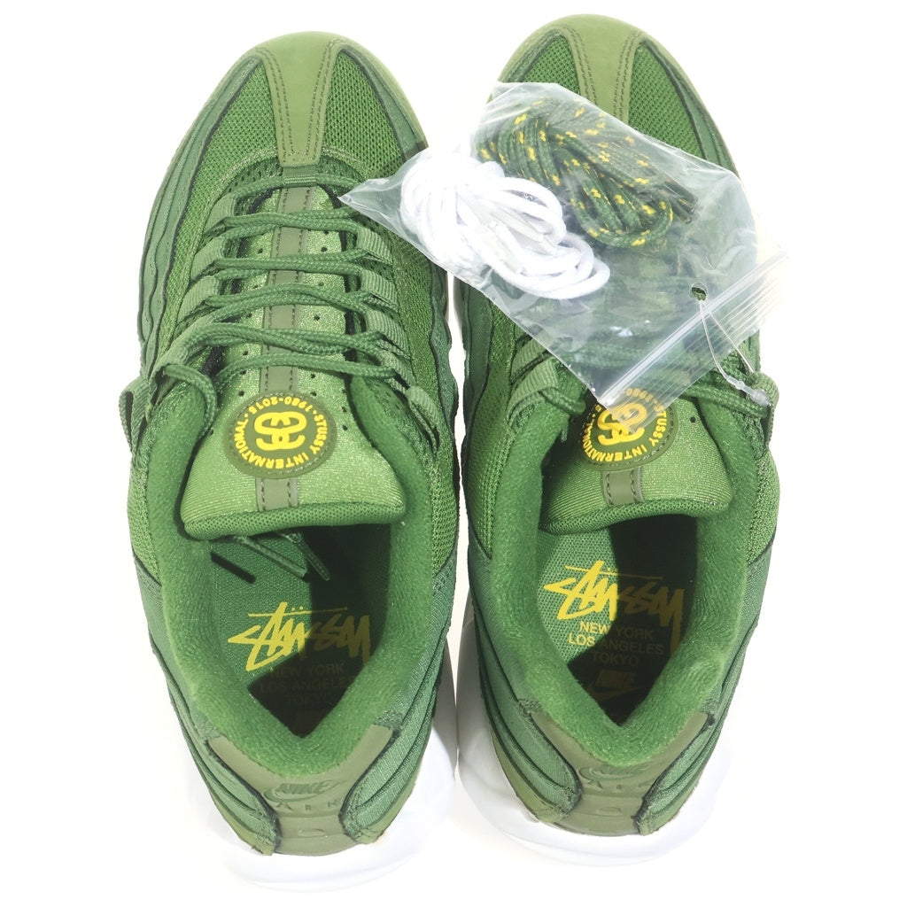 NIKE(ナイキ) 【2015年製】×STUSSY AIR MAX 95 OLIVE 834668-337 ステューシー エアマックス95 オリーブ ローカットスニーカー US8.5/26.5cm カーキ