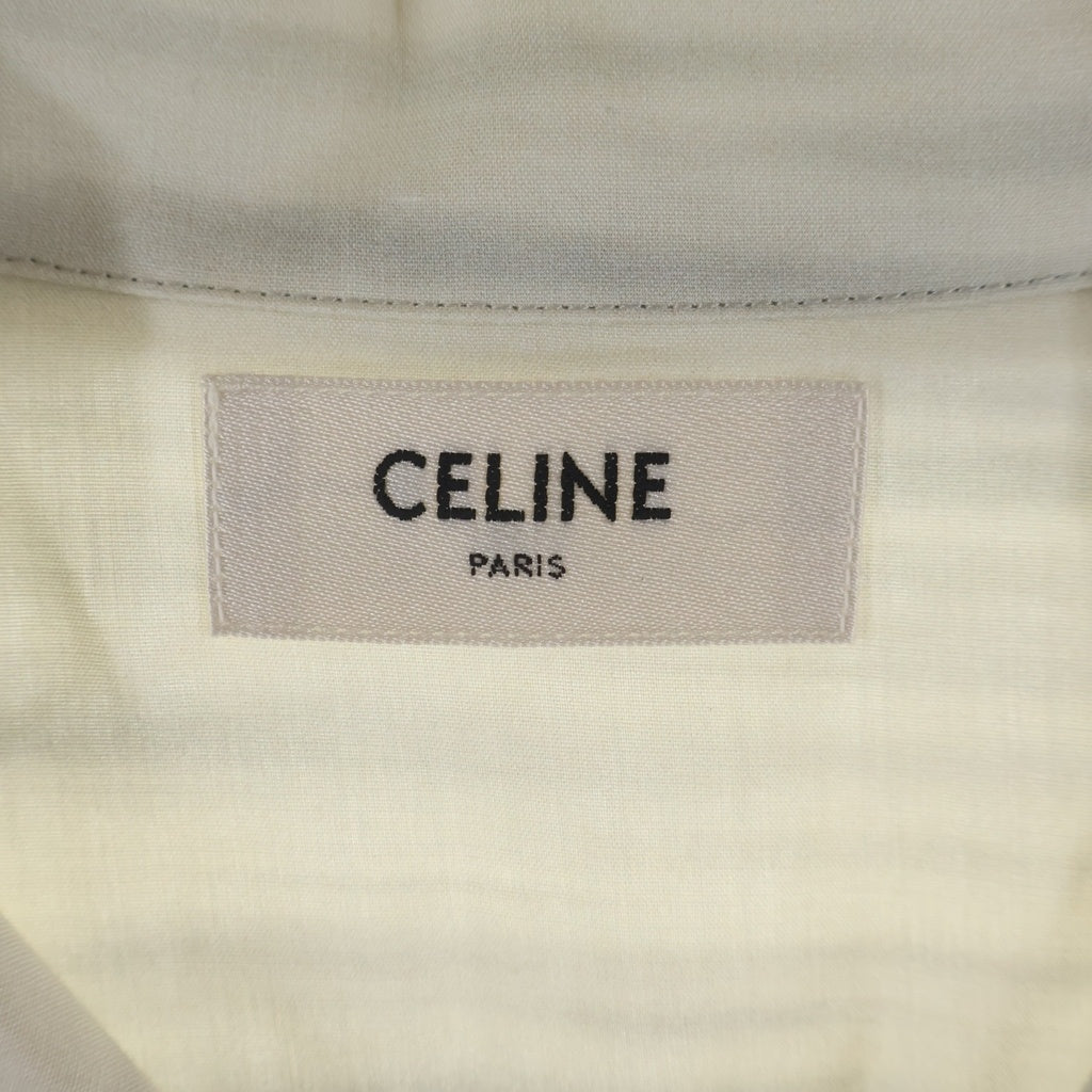 CELINE(セリーヌ) 24SS Hawaiian Shirt In Rayon ハワイアンシャツ 半袖シャツ 2C946158Y ホワイト