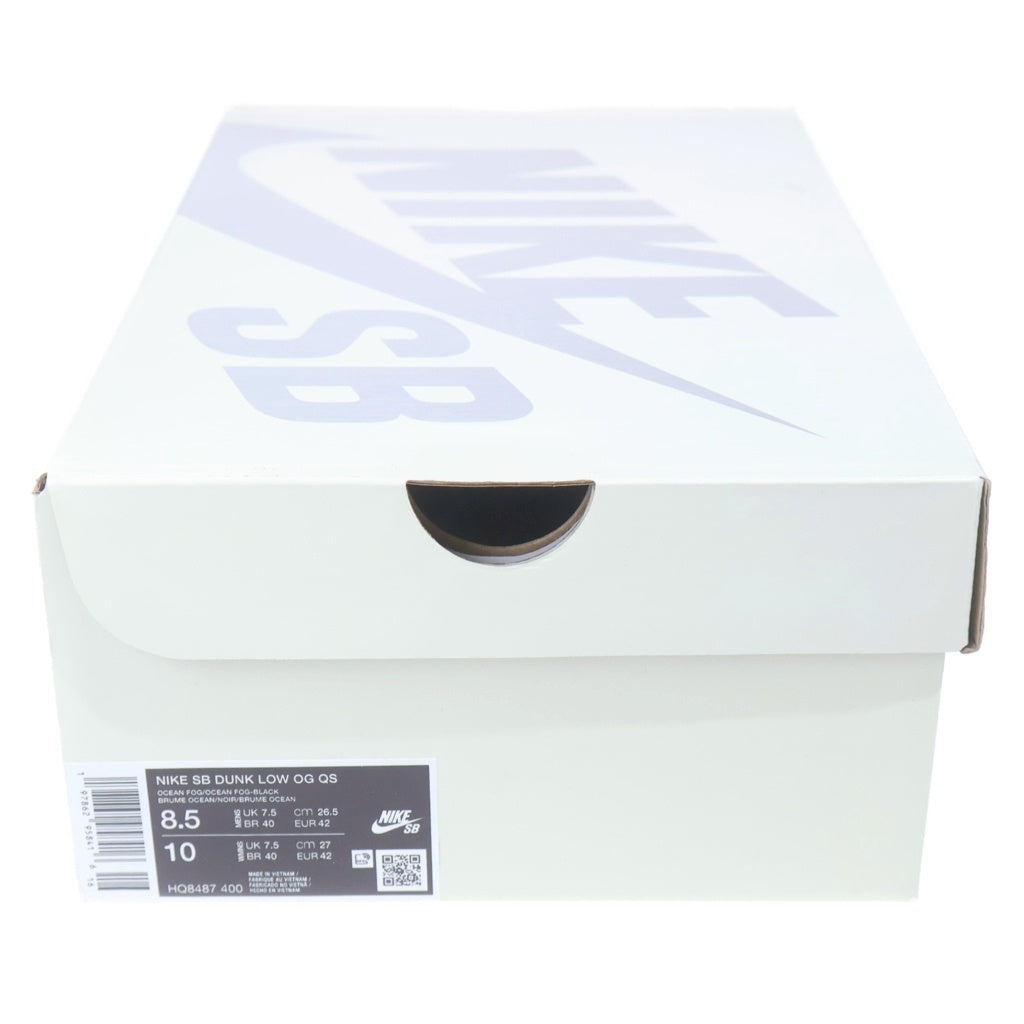 NIKE SB(ナイキエスビー) ×SUPREME DUNK LOW OCEAN FOG HQ8487-400 ダンクローオーシャンフォグ 北米限定 ローカットスニーカー US8.5/26.5cm ブルー
