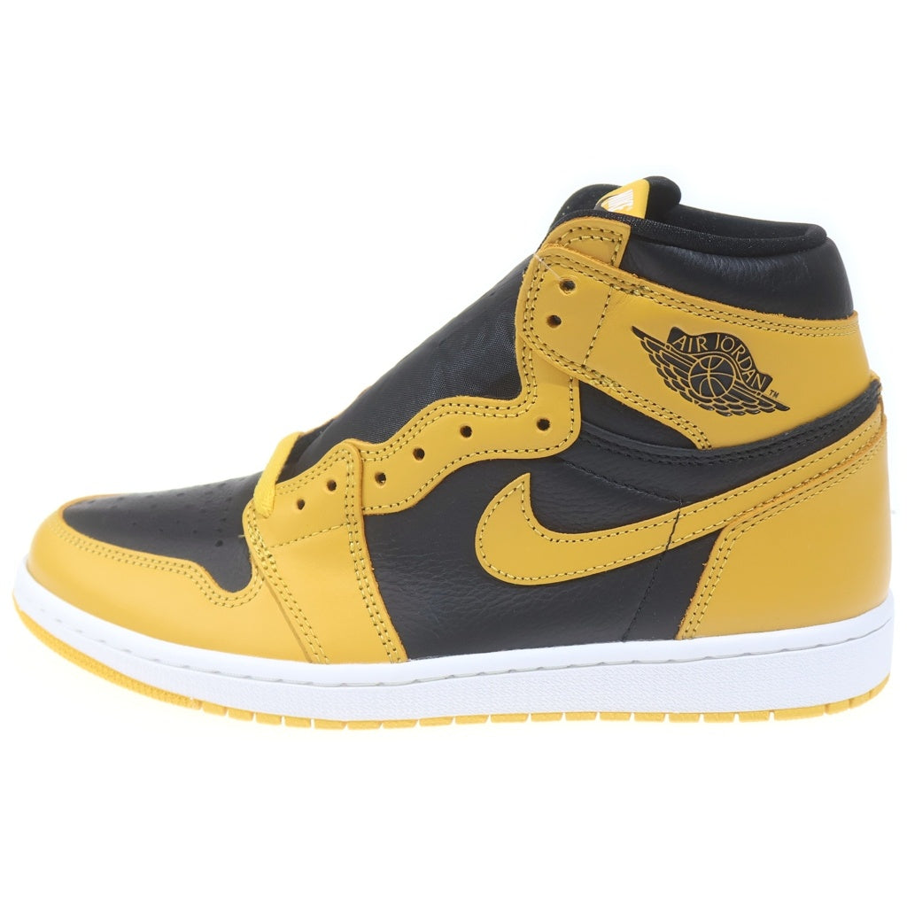 NIKE(ナイキ) AIR JORDAN 1 RETRO HIGH OG POLLEN 555088-701 エアジョーダン レトロ パラン ハイカットスニーカー US9.5/27.5cm イエロー/ブラック