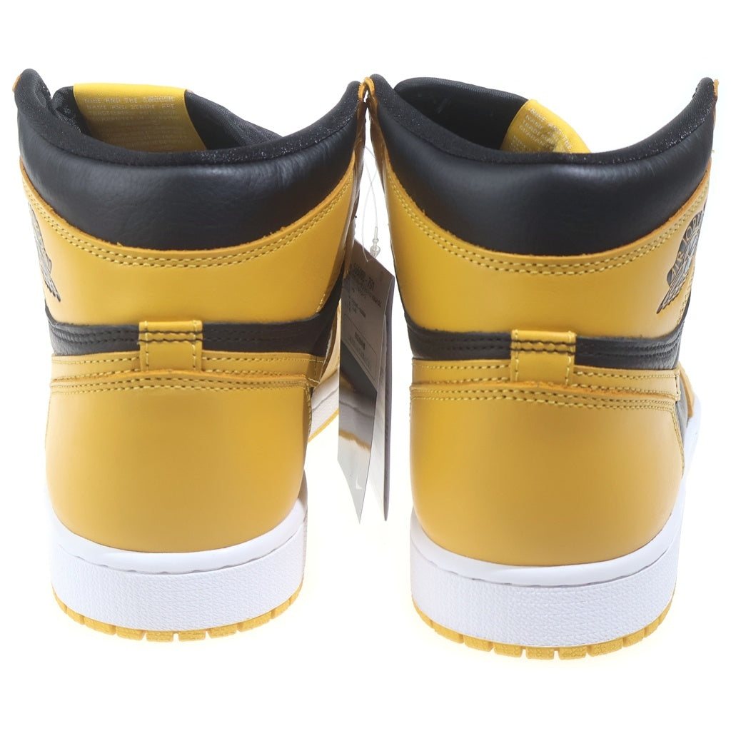 NIKE(ナイキ) AIR JORDAN 1 RETRO HIGH OG POLLEN 555088-701 エアジョーダン レトロ パラン ハイカットスニーカー US9.5/27.5cm イエロー/ブラック