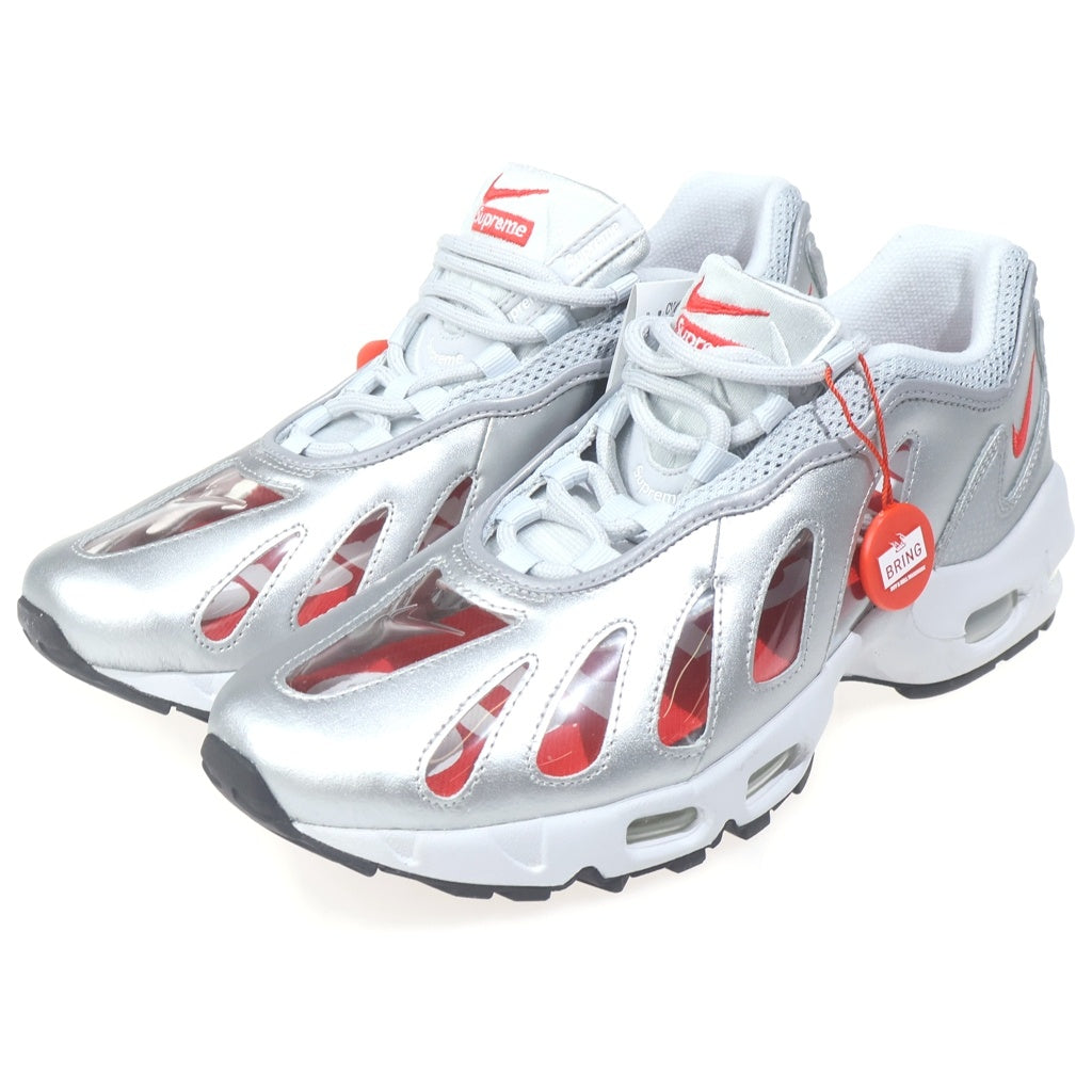 NIKE(ナイキ) ×SUPREME AIR MAX 96 CV7652-001 シュプリーム エアマックス 96 ローカットスニーカー US9.5/27.5cm シルバー