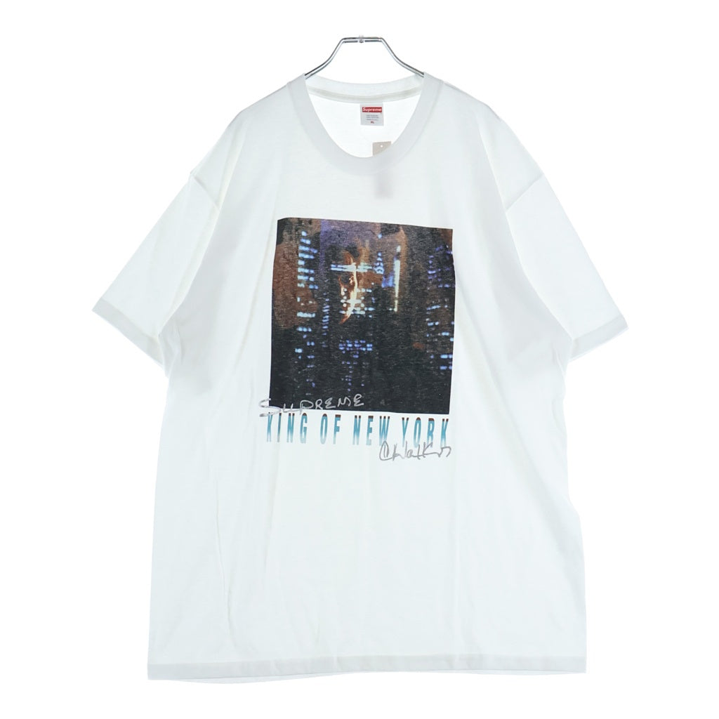 SUPREME(シュプリーム) 19AW Christopher Walken King Of New York Tee クリストファー ウォーケン キング オブ ニューヨーク 半袖Tシャツ ホワイト