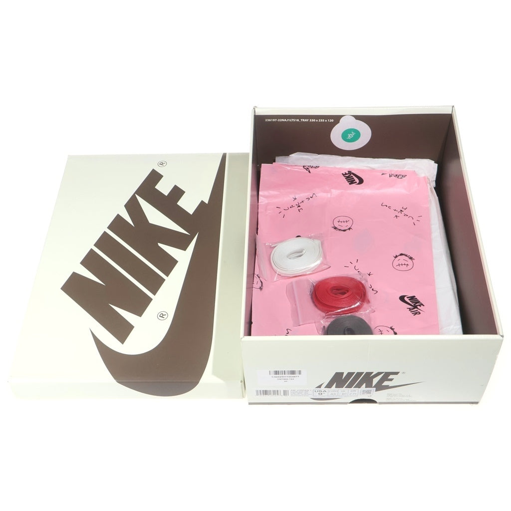 NIKE(ナイキ) ×TRAVIS SCOTT AIR JORDAN1 LOW OG SP DM7866-162 トラヴィススコット エアジョーダン1 リバースモカ ローカットスニーカー US9.5/27.5cm ベージュ