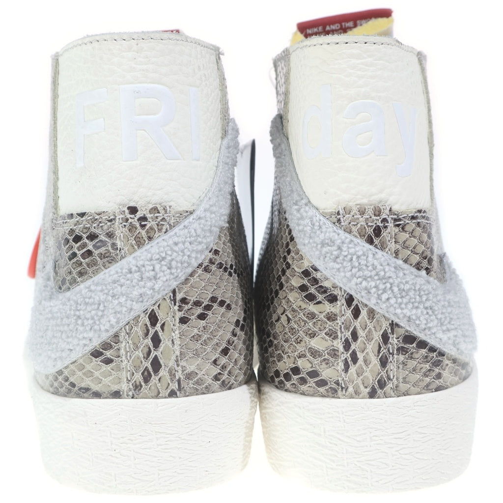 NIKE SB(ナイキエスビー) ×SOULLAND BLAZER MID QS SNAKESKIN CN4540-001 ソウルランド ブレーザー スネークスキン ミッドカットスニーカー US9.5/27.5cm ベージュ