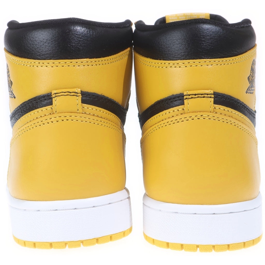NIKE(ナイキ) AIR JORDAN 1 RETRO HIGH OG POLLEN 555088-701 エアジョーダン レトロ パラン ハイカットスニーカー US9.5/27.5cm イエロー/ブラック