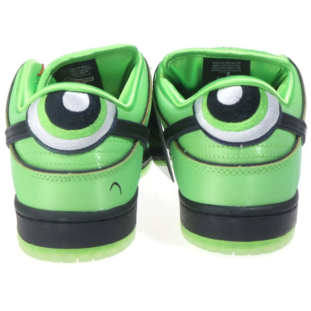 NIKE SB(ナイキエスビー) ×The Powerpuff Girls SB Dunk Low Pro QS Buttercup FZ8319-300 パワーパフガールズ ダンク ロウ バターカップ ローカットスニーカー グリーン US9.5/27.5cm