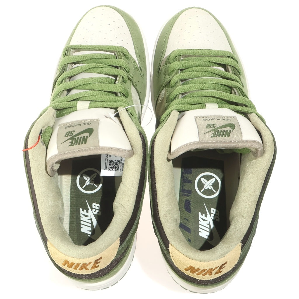 NIKE SB(ナイキエスビー) ×YUTO HORIGOME DUNK LOW PRO HF8022-300 堀米雄斗 ダンク プロ 抹茶 ローカットスニーカー グリーン US9/27.0cm