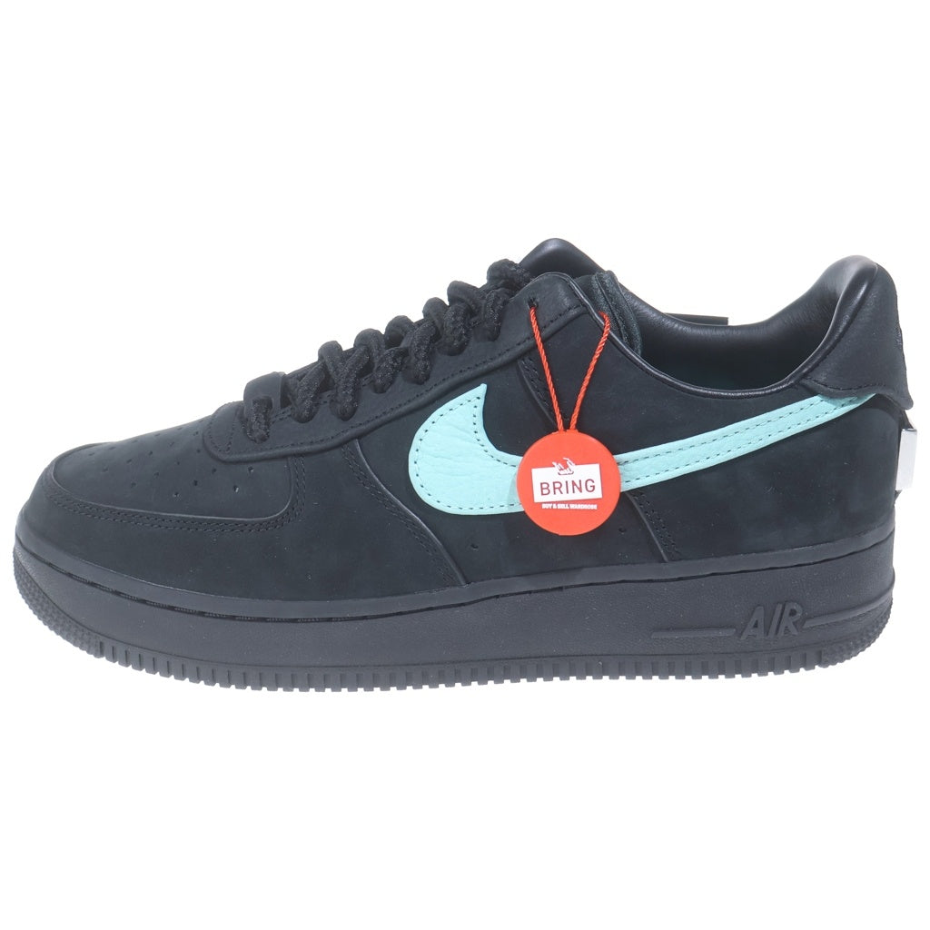 NIKE(ナイキ) ×TIFFANY&CO AIR FORCE 1 LOW 1837 BLACK DZ1382-001 ×ティファニー エアフォース1 ローカットスニーカー ブラック/ブルー US9/27.0cm