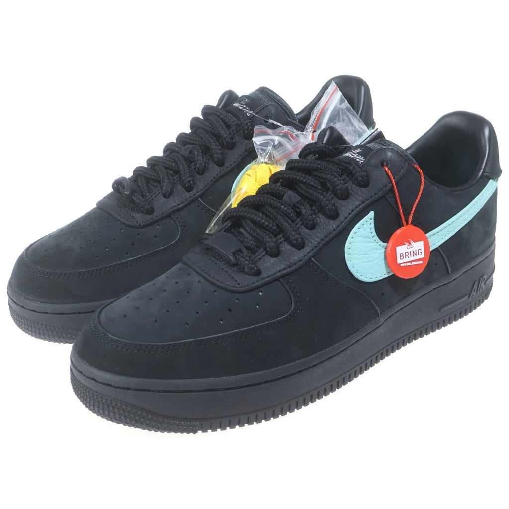 NIKE(ナイキ) ×TIFFANY&CO AIR FORCE 1 LOW 1837 BLACK DZ1382-001 ×ティファニー エアフォース1 ローカットスニーカー ブラック/ブルー US9/27.0cm