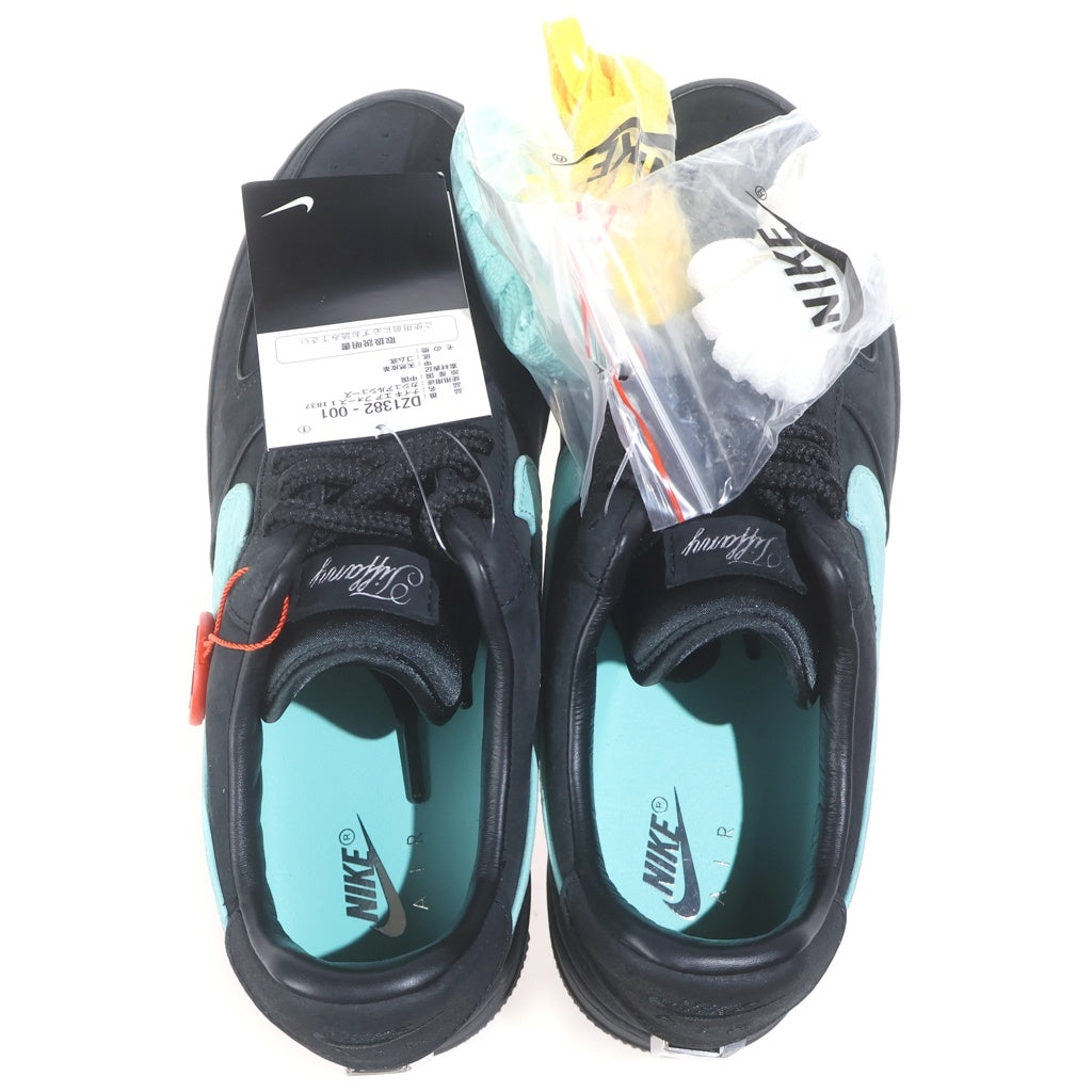 NIKE(ナイキ) ×TIFFANY&CO AIR FORCE 1 LOW 1837 BLACK DZ1382-001 ×ティファニー エアフォース1 ローカットスニーカー ブラック/ブルー US9/27.0cm