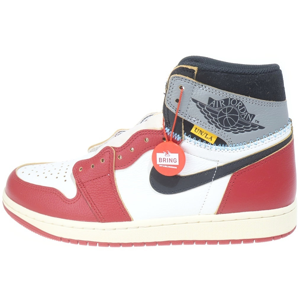 NIKE(ナイキ) ×UNION AIR JORDAN 1 RETRO HIGH OG CHICAGO HV8563-600 ユニオン エアジョーダン1 シカゴシャドー ハイカットスニーカー US9.5/27.5cm レッド/ホワイト