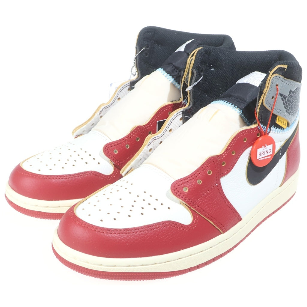 NIKE(ナイキ) ×UNION AIR JORDAN 1 RETRO HIGH OG CHICAGO HV8563-600 ユニオン エアジョーダン1 シカゴシャドー ハイカットスニーカー US9.5/27.5cm レッド/ホワイト