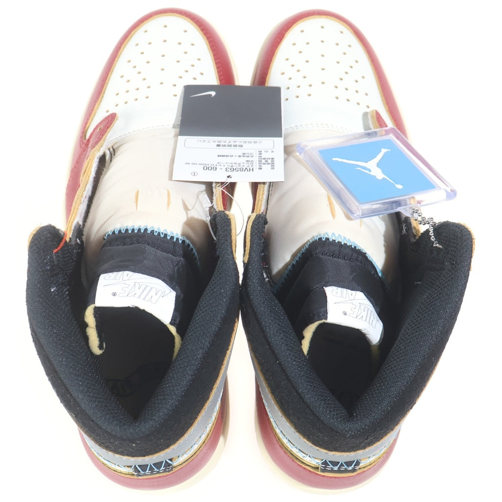 NIKE(ナイキ) ×UNION AIR JORDAN 1 RETRO HIGH OG CHICAGO HV8563-600 ユニオン エアジョーダン1 シカゴシャドー ハイカットスニーカー US9.5/27.5cm レッド/ホワイト