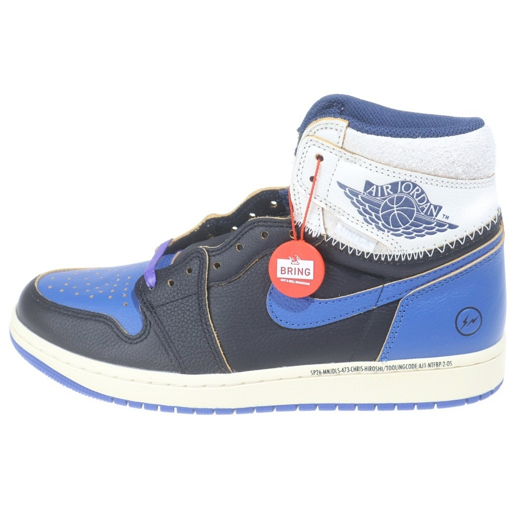 NIKE(ナイキ) ×FRAGMENTDESIGN ×UNION AIR JORDAN 1 HIGH OG SPORT ROYAL IO7847-001 フラグメント ユニオン エアジョーダン 1 スポーツロイヤル ハイカットスニーカー