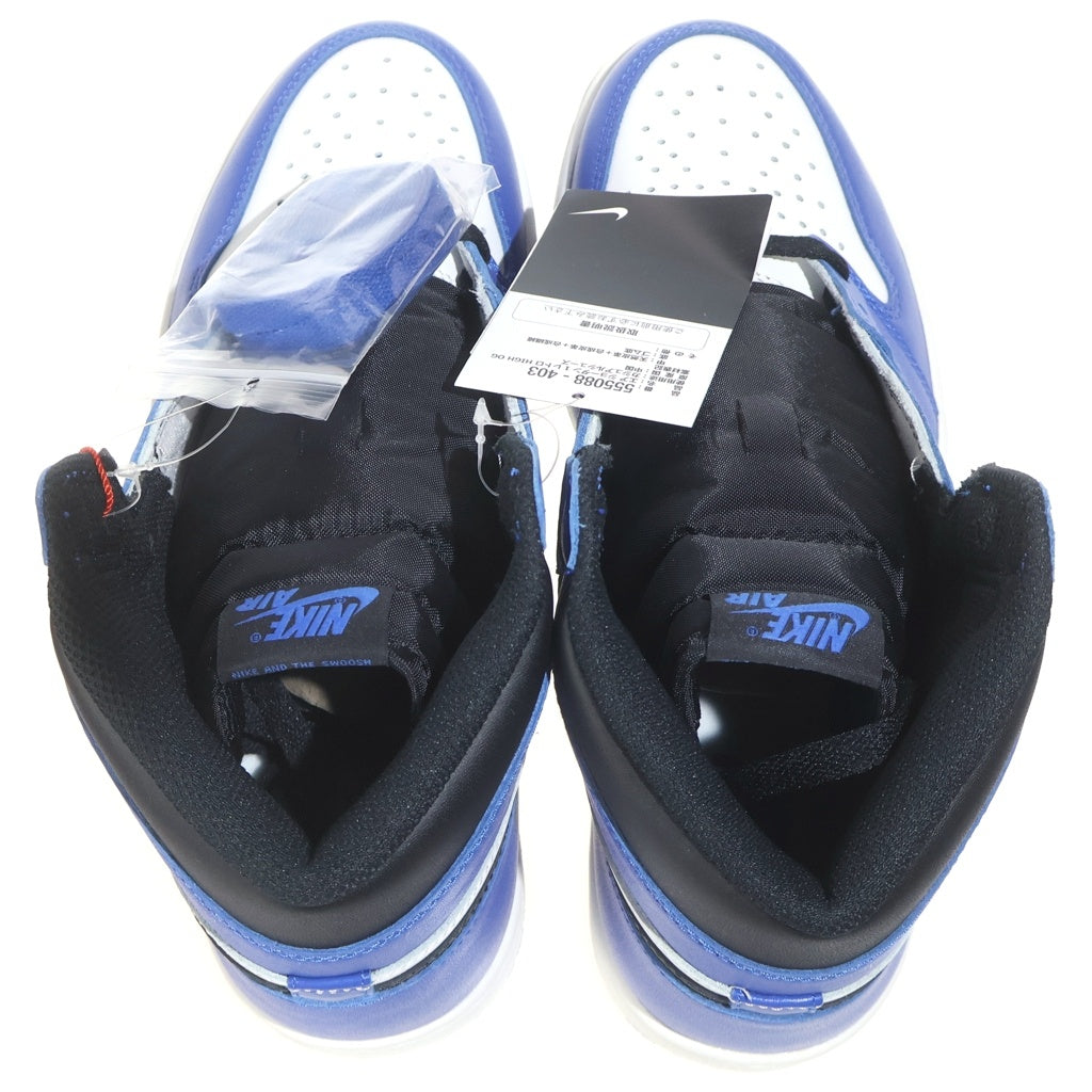 NIKE(ナイキ) AIR JORDAN 1 RETRO HIGH OG GAME ROYAL 555088-403 エアジョーダン1 ゲームロイヤル ハイカットスニーカー US9.5/27.5cm ブルー/ホワイト/ブラック