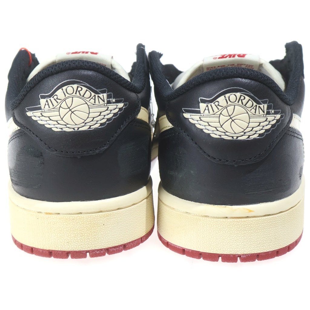 NIKE(ナイキ) ×NIGEL SYLVESTER AIR JORDAN 1 RETRO LW OG IB8958-001 ナイジェルシルベスター エアジョーダン1 ローカットスニーカー US9/27.0cm ブラック/セイル