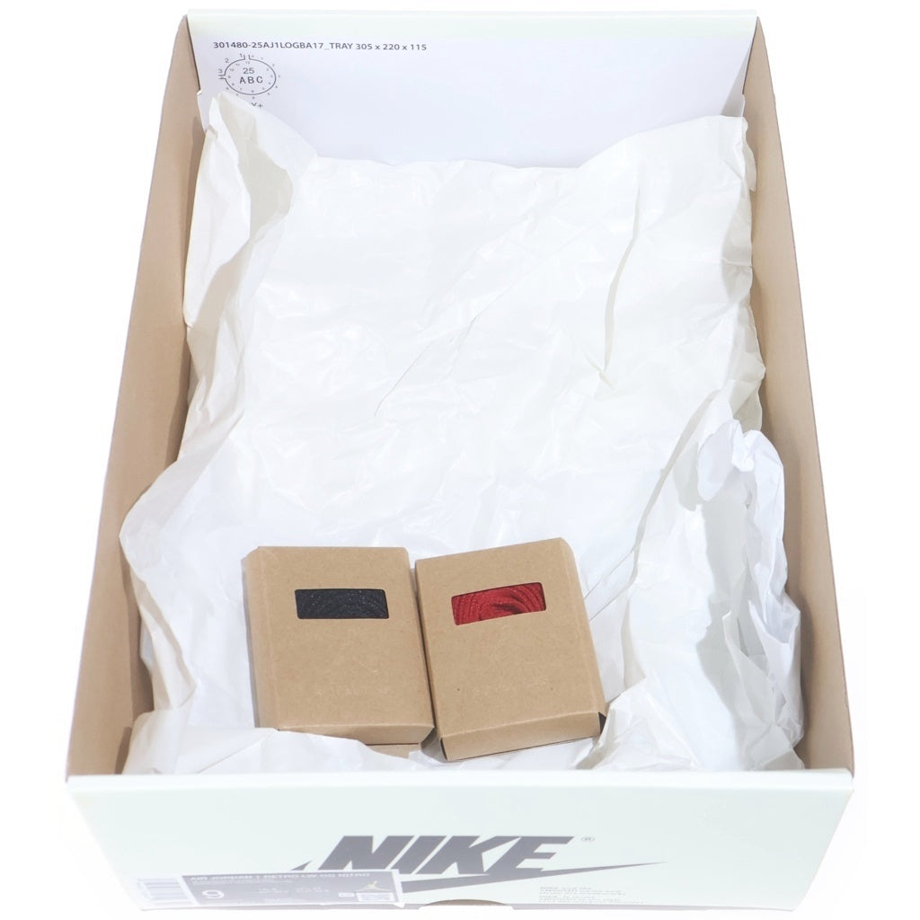 NIKE(ナイキ) ×NIGEL SYLVESTER AIR JORDAN 1 RETRO LW OG IB8958-001 ナイジェルシルベスター エアジョーダン1 ローカットスニーカー US9/27.0cm ブラック/セイル