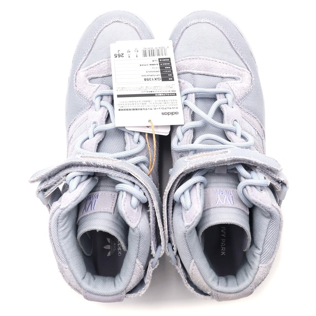 adidas(アディダス) ×Ivy Park Rodeo Forum Mid Halo Silver GX1358 アイビーパークロデオ フォーラム ミッド ハロ シルバー ハイカット スニーカー US8.5/26.5cm グレー
