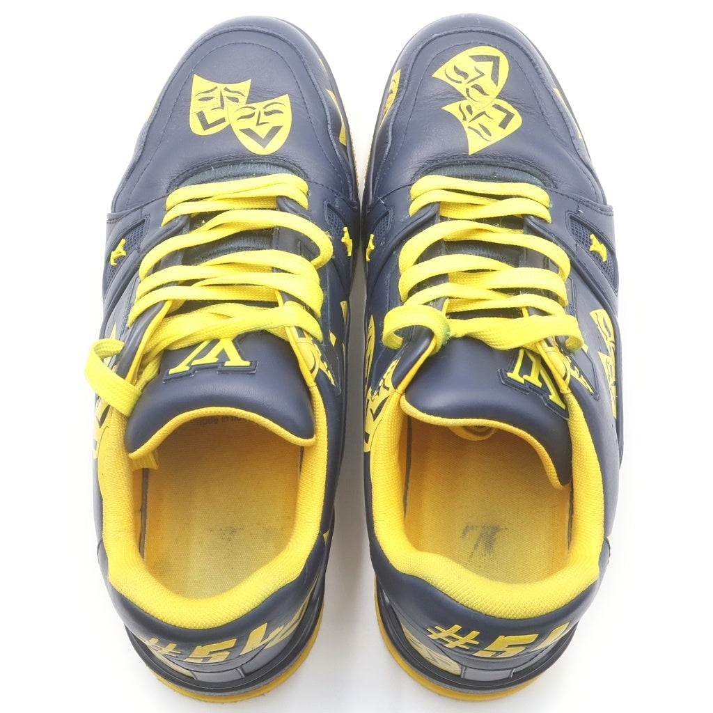 LOUIS VUITTON(ルイヴィトン) LV Trainer LVトレイナー ローカットスニーカー 1AA77F ネイビー/イエロー