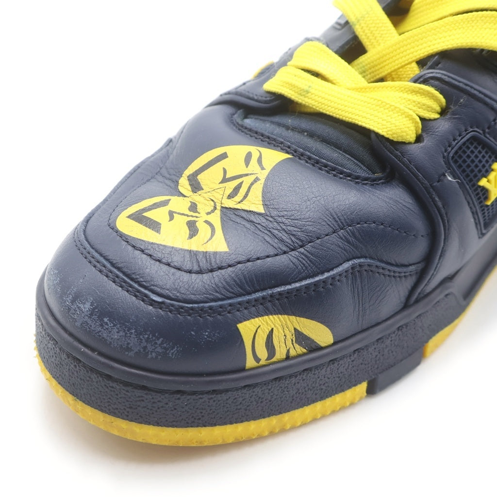 LOUIS VUITTON(ルイヴィトン) LV Trainer LVトレイナー ローカットスニーカー 1AA77F ネイビー/イエロー