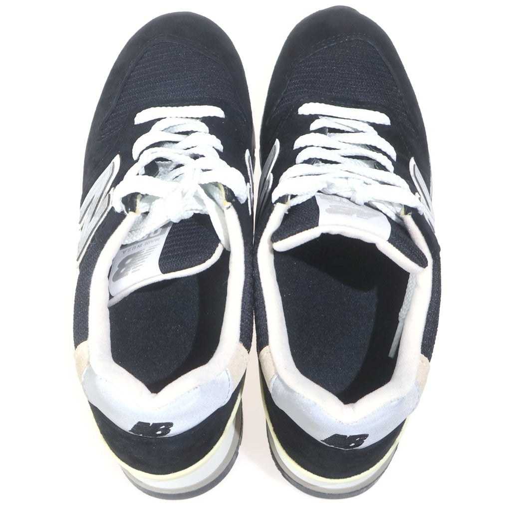New Balance(ニューバランス) U996BL スエード ローカットスニーカー US7/25.0cm ブラック レディース