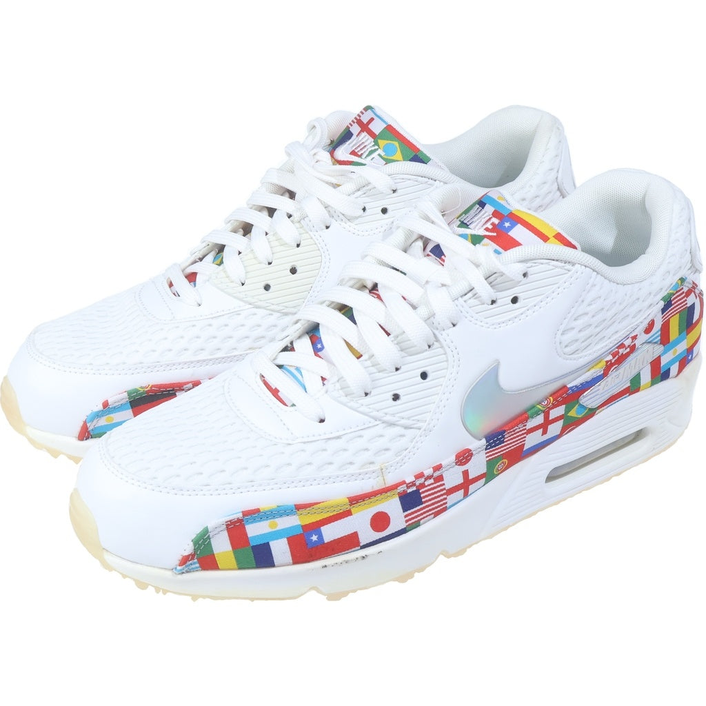 NIKE(ナイキ) AIR MAX 90 NIC QS INTERNATIONAL FLAG PACK AO5119-100 エアマックス90インターナショナル ローカットスニーカーシューズ マルチカラー US11/29cm ホワイト