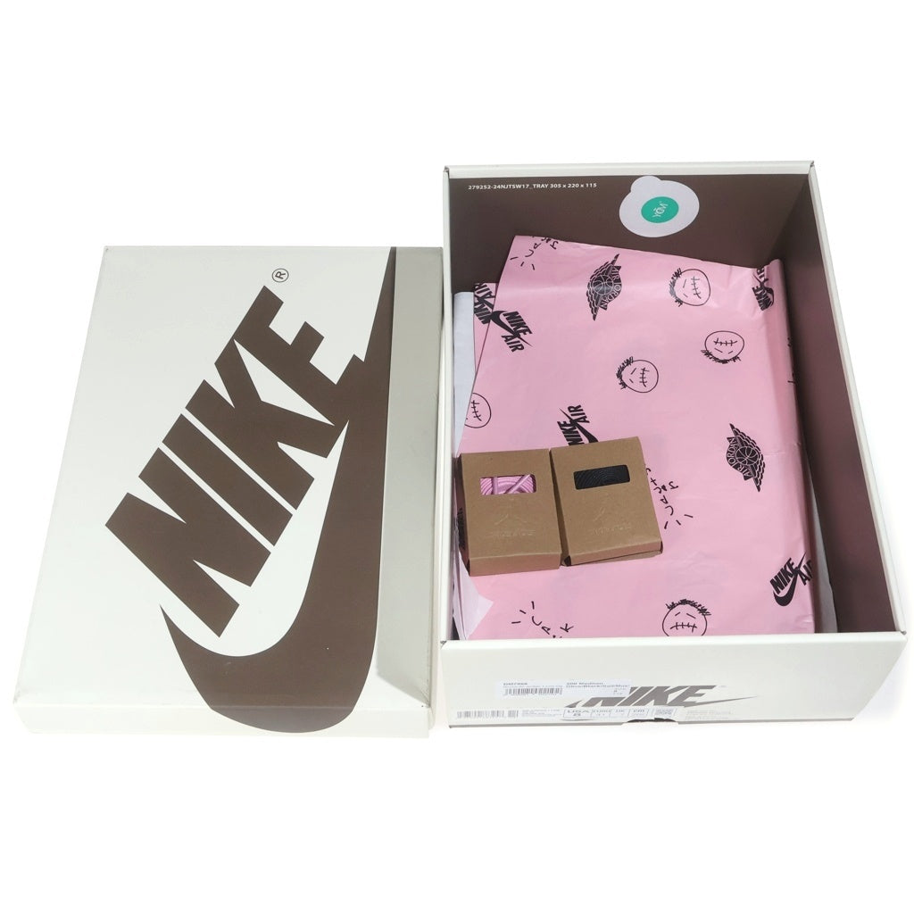 NIKE(ナイキ) ×TAVIS SCOTT AIR JORDAN1 LOW OG SP DM7866-200 トラヴィス スコット エアジョーダン1 リバースオリーブ ローカットスニーカー US8/26.0cm オリーブ/ホワイト